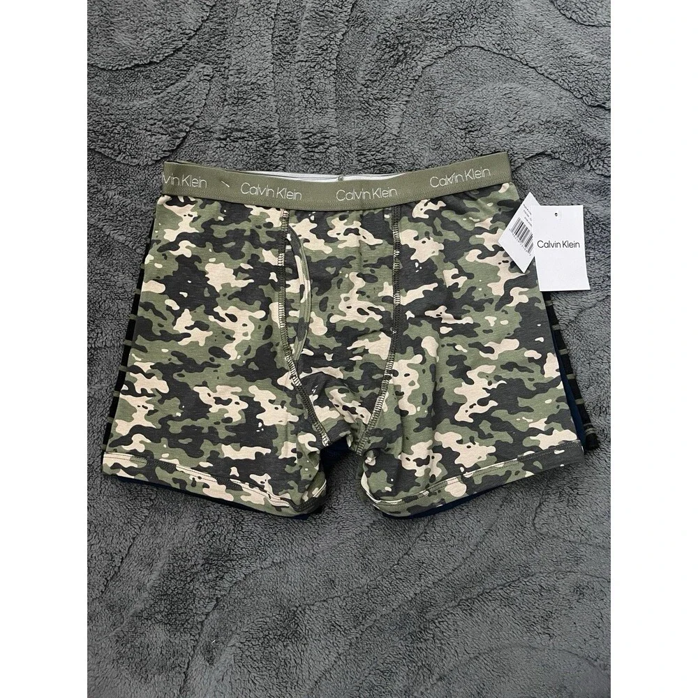 New 4 Pack Calvin Klein Boys Boxer Brief Underwear Size Large (12/14)